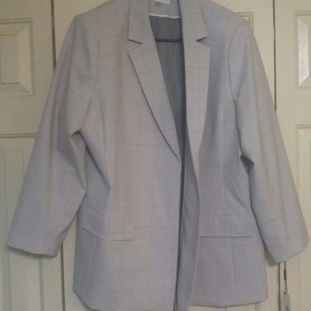 Plus Calvin Klein Lined Blazer